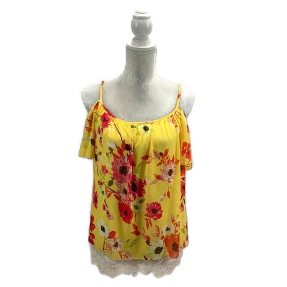 Kut From The Kloth Tops - Kut From the Kloth Mixed Media Cold Shoulder Top